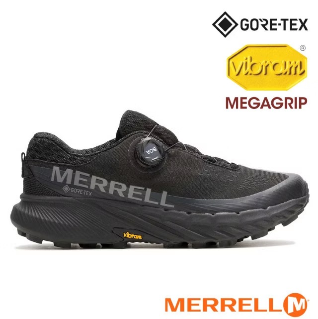 【MERRELL】男 AGILITY PEAK 5 BOA GORE-TEX 輕量越野鞋.健行鞋//ML068213 黑✿30E010